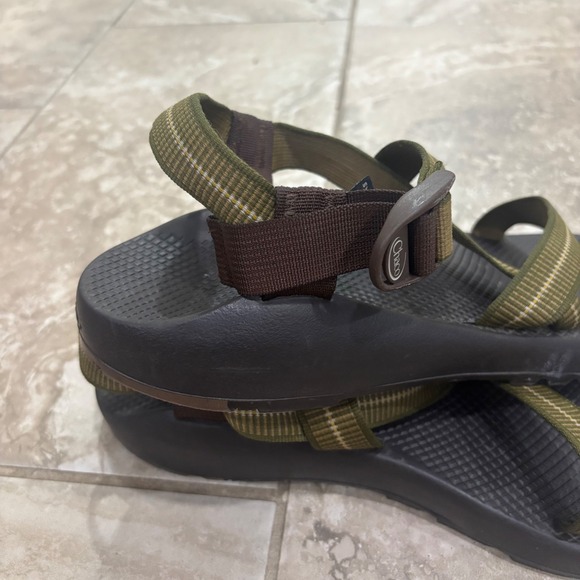 Chaco Z1 Classic Mens Sandals Size 12 Olive Green Brown Vibram USA Made